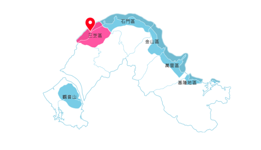 北海岸景點,北海岸地圖