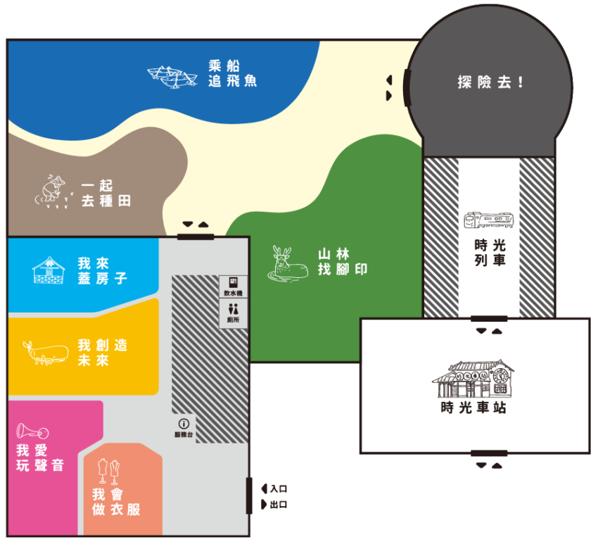 國立臺灣歷史博物館兒童廳地圖