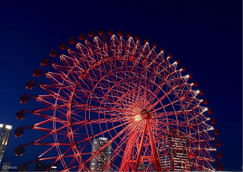 梅田景點推薦, 梅田 HEP FIVE 摩天輪, 大阪景點, 大阪夜景, 大阪晚上