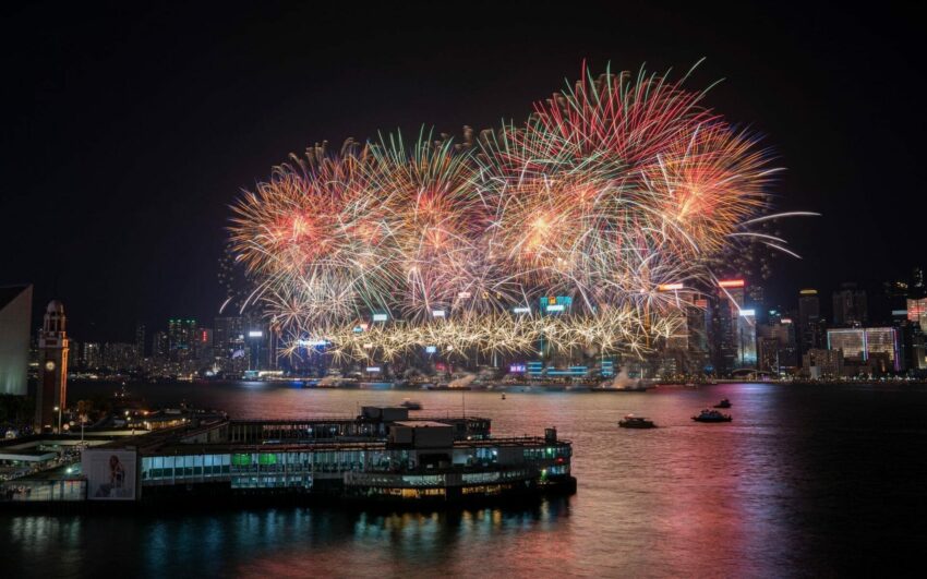 香港維港夜景、維多利亞港夜景, 香港海運觀點, 海運觀點夜景, 海港城夜景