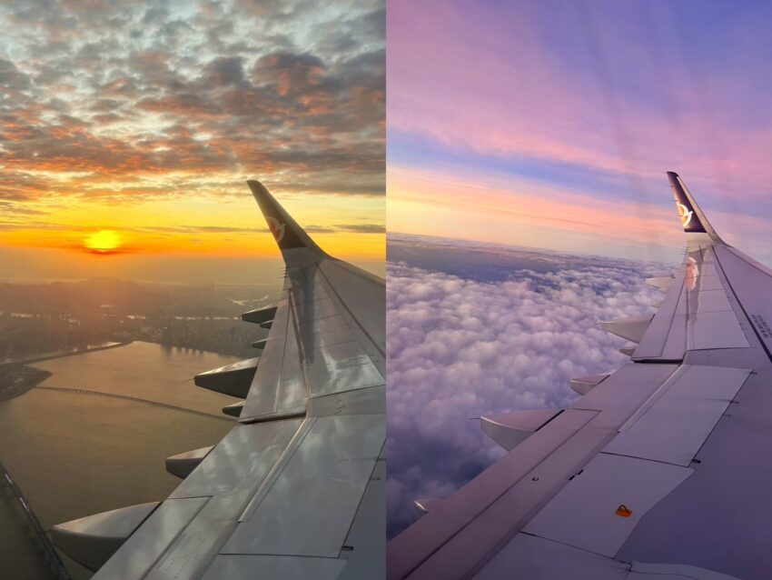 澳門航空, 夕陽, 晚霞