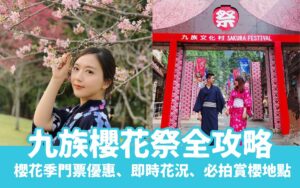 【九族櫻花祭】櫻花季門票優惠、即時花況、賞櫻地點，九族櫻花季攻略